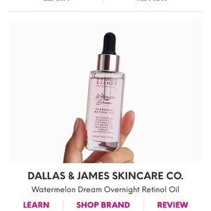 Dallas & James Skincare Co Watermelon Dream Overnight Retinol Oil